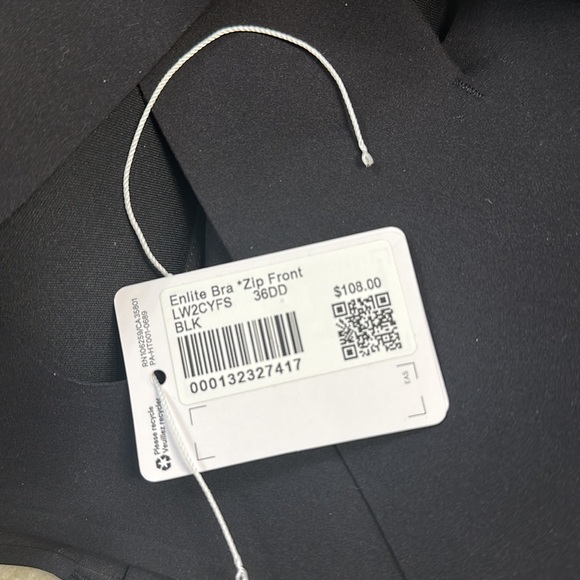 NWT Lululemon zip front bra - Picture 2 of 6